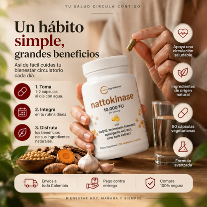 Mejora Tu Sistema Cardio Vascular: Nattokinase
