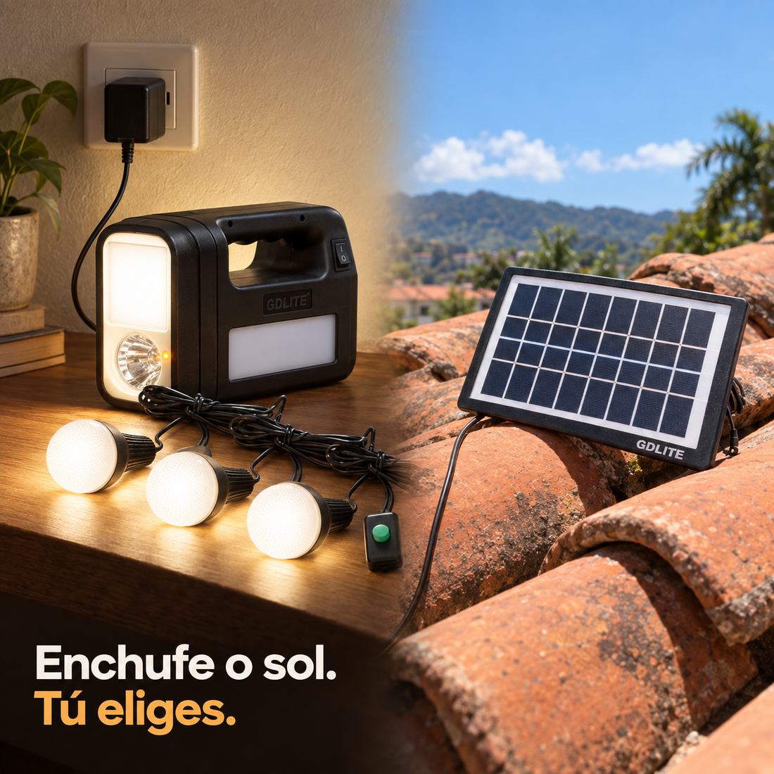 Se va la luz del barrio. Tu casa sigue encendida.