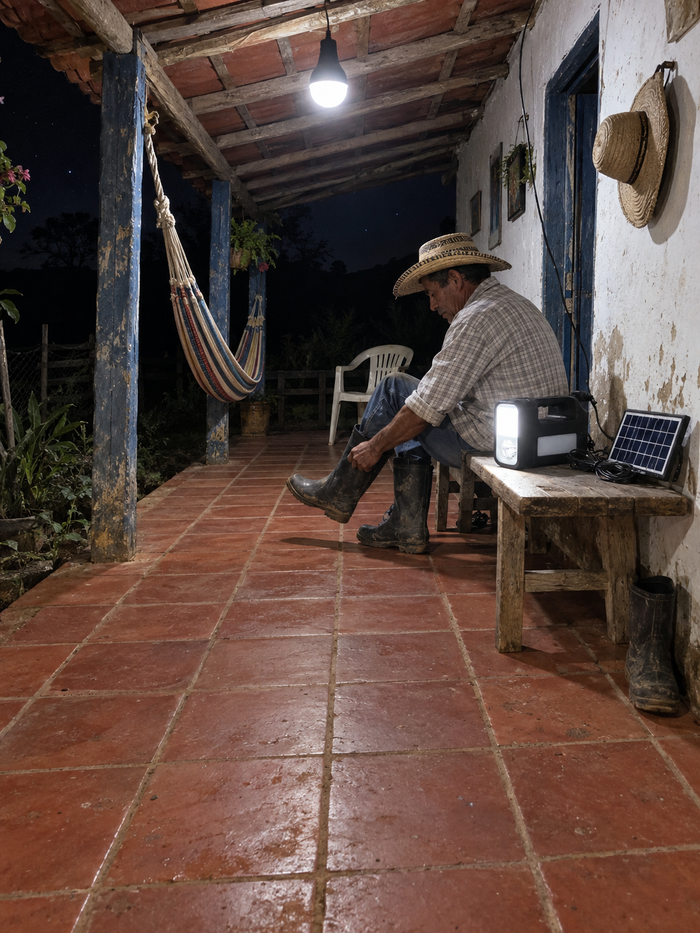 Luz donde no llega la red